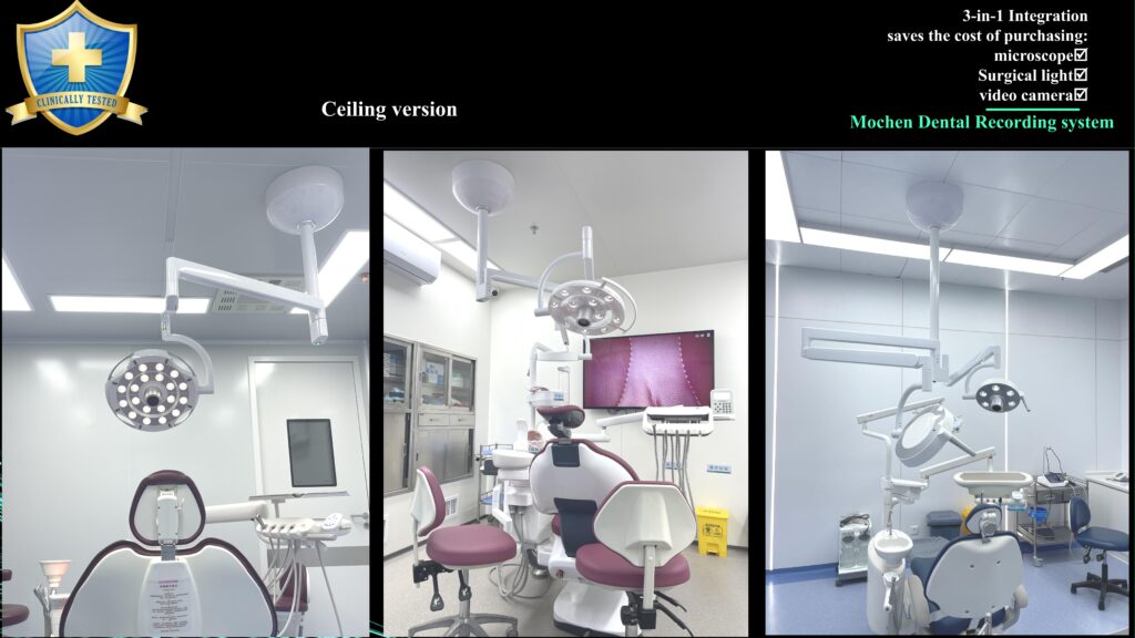 ceiling dental lamp recording system 