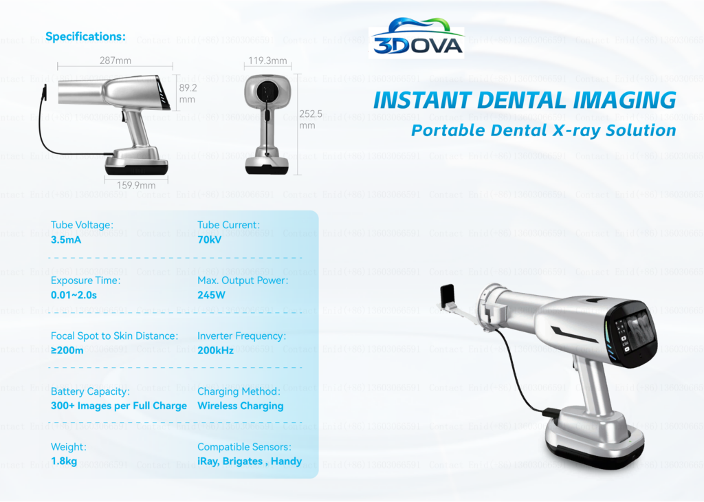 3DOVA instant imaging portable dental x-ray machine