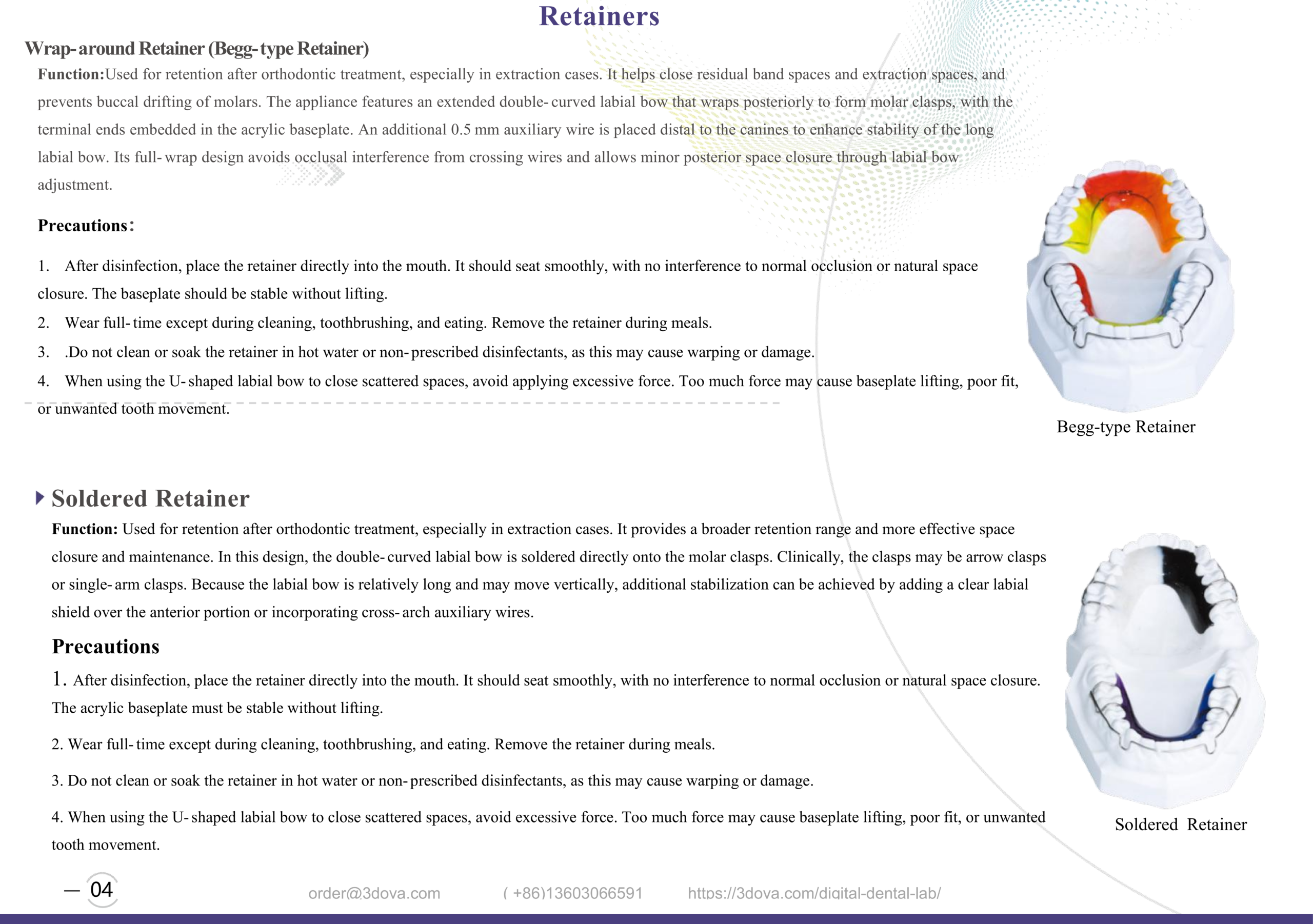 Removable Orthodontic Retainers Guide | 3Dova