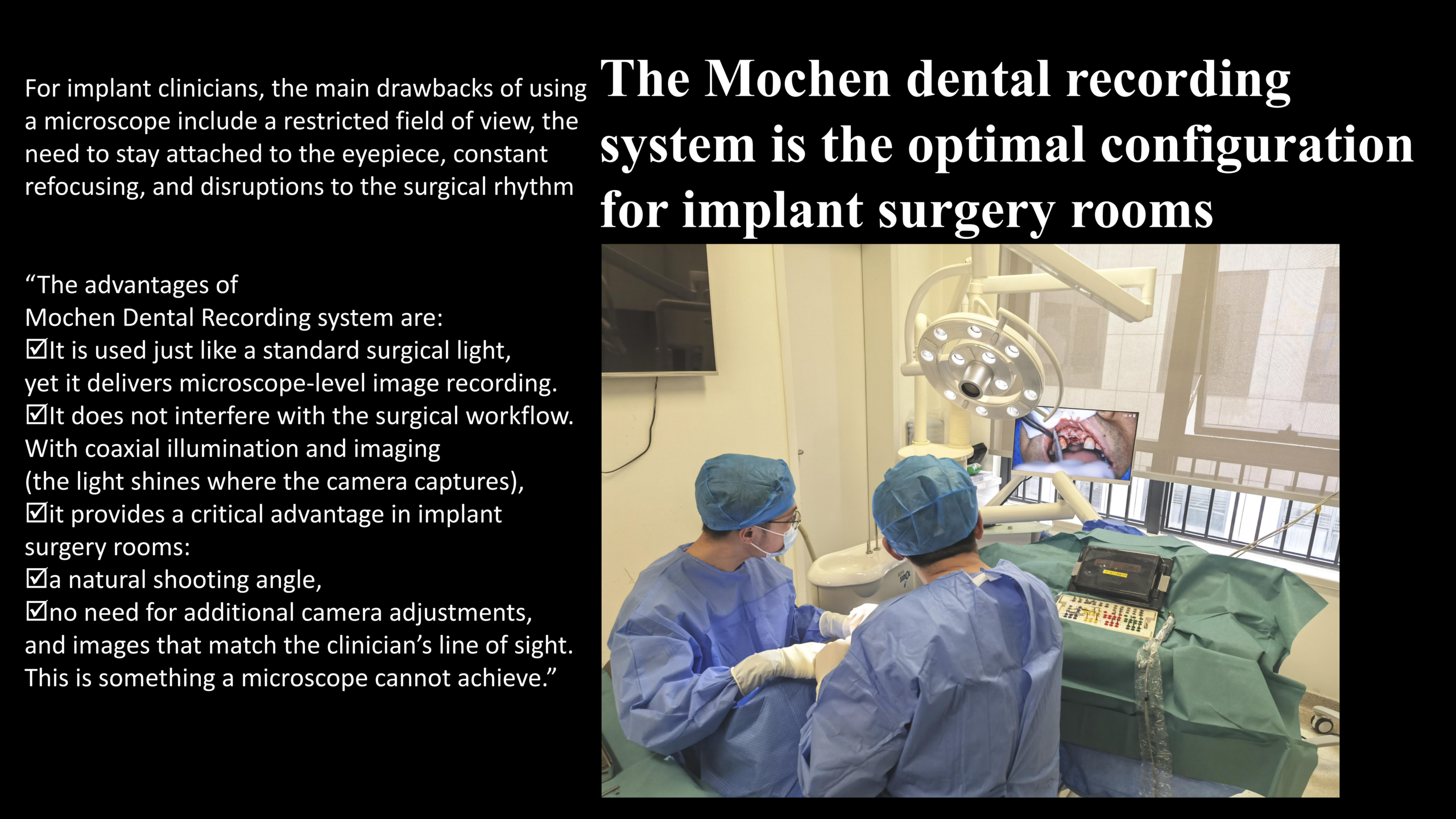 Dental Operatory Light with Camera: Mochen 3-in-1 HD System