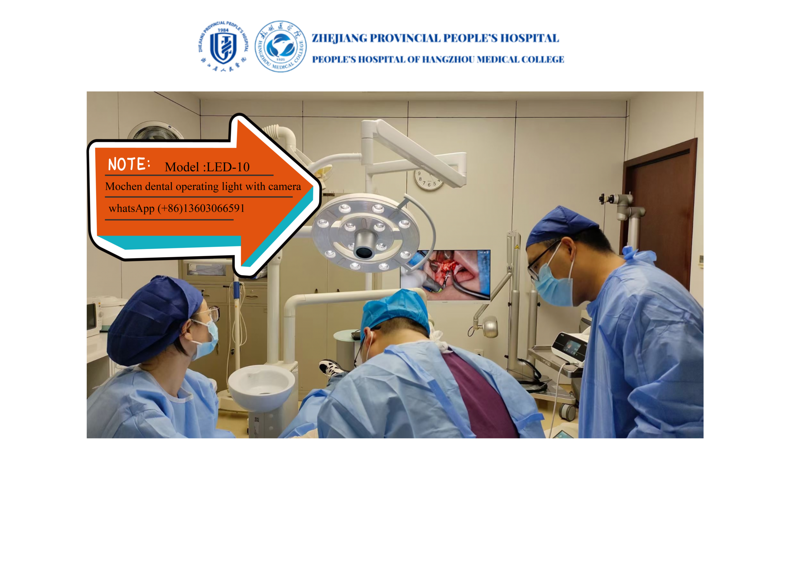 Operating Light with Camera IN Digital Implantology
