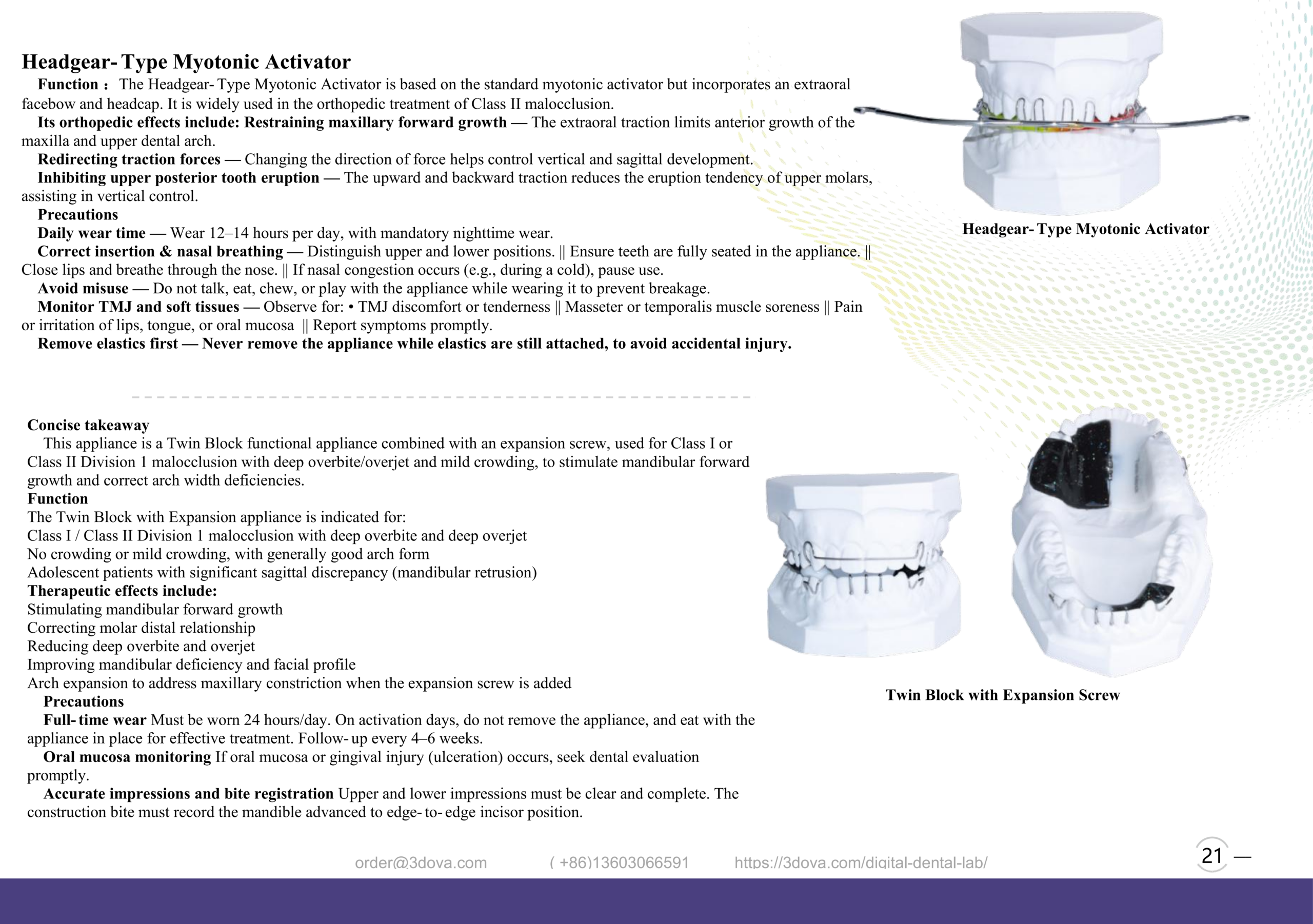 Twin Block Appliance: Class II Solutions