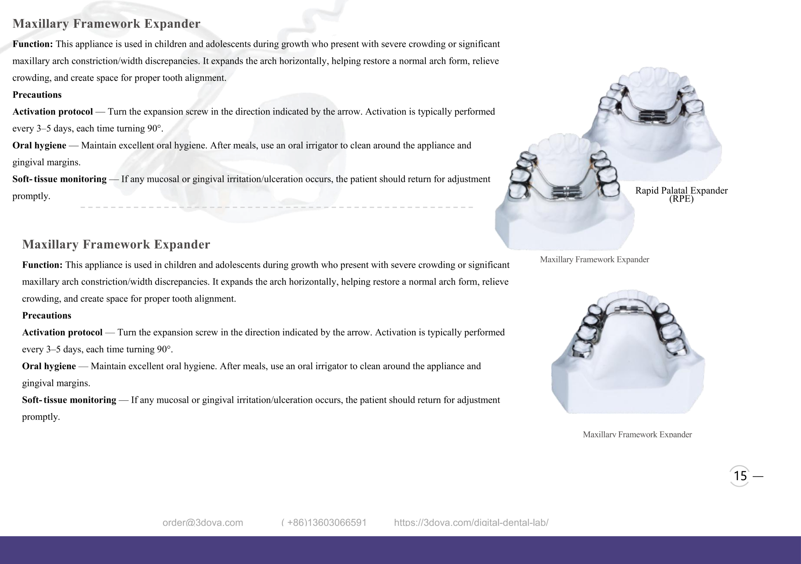 Rapid Palatal Expander: Maxillary Arch Fixes
